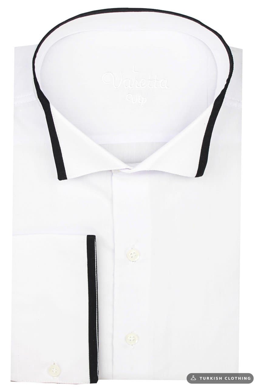 Men's Black Classic Cut Groom Suit Collar Long Sleeve Shirt – wholesale Shirts by Varetta, Turkish clothing manufacturer