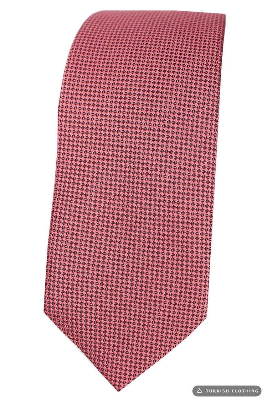 Men's Cherry Blossom Dobby Eyelet Pattern Narrow Tie – wholesale Shirts by Varetta, Turkish clothing manufacturer