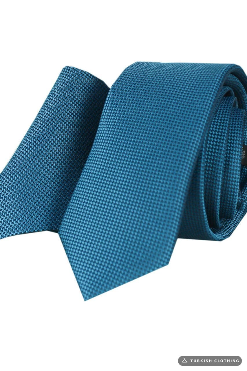 Men's Coral Color Dobby Eyelet Patterned Narrow Tie – wholesale Shirts by Varetta, Turkish clothing manufacturer