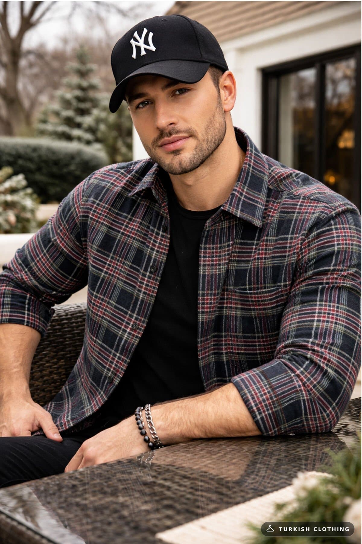 Varetta Men's Black Green Checkered Winter Shirt – wholesale Shirts by Varetta, Turkish clothing manufacturer