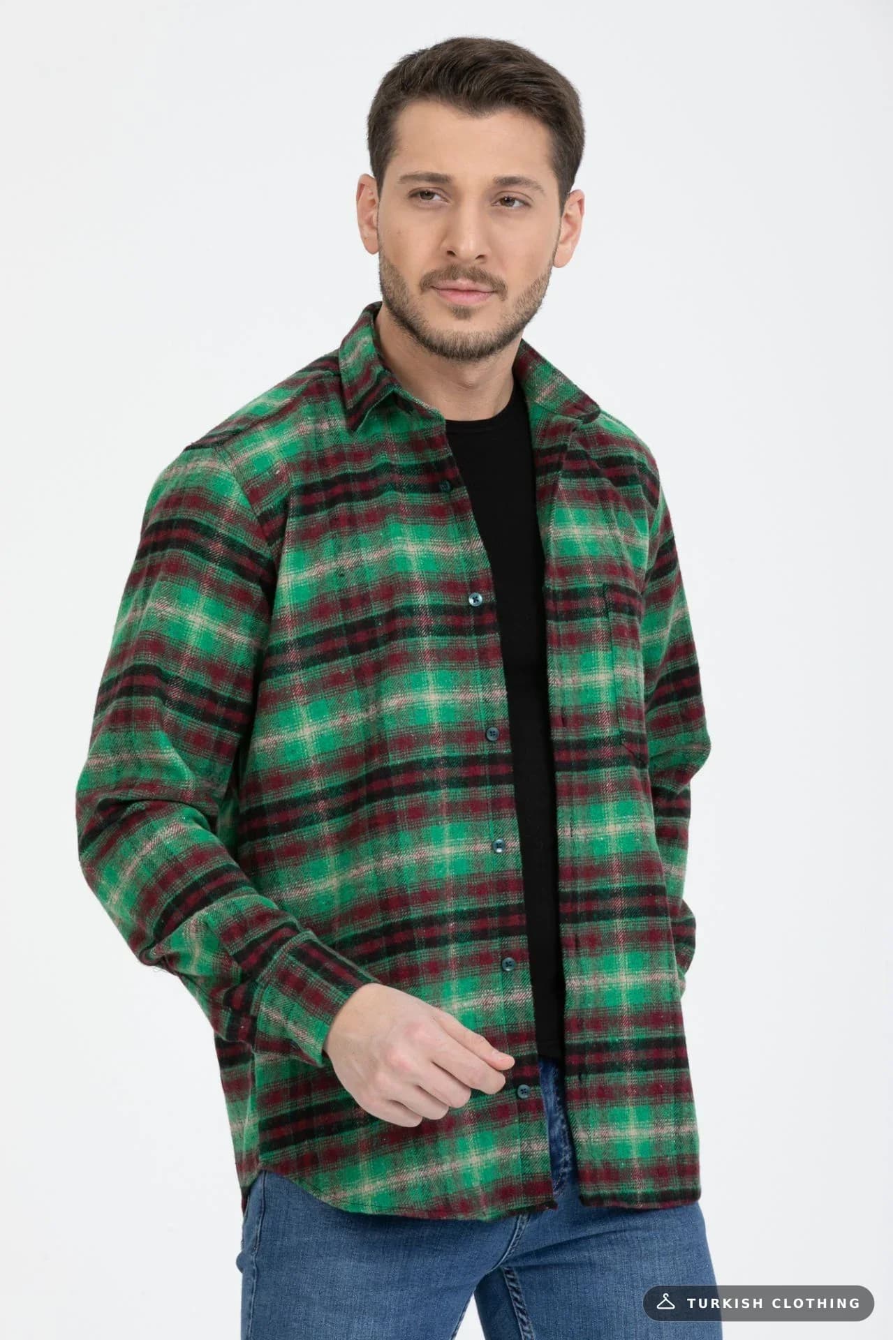Varetta Men's Green Lumberjack Checkered Winter Shirt