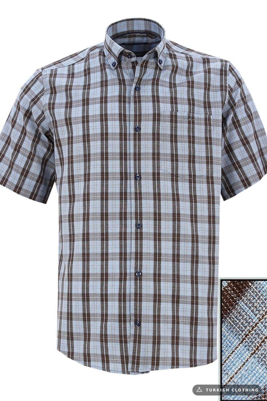 Varetta Men's Short Sleeve Shirt — Plum – wholesale Shirts by Varetta, Turkish clothing manufacturer