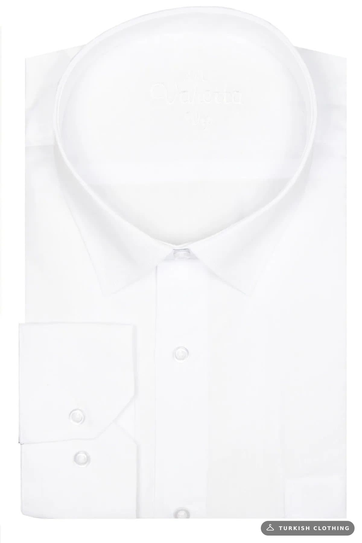 Varetta Men's White Plus Size Shirt with Pockets Long Sleeve (2) – wholesale Shirts by Varetta, Turkish clothing manufacturer